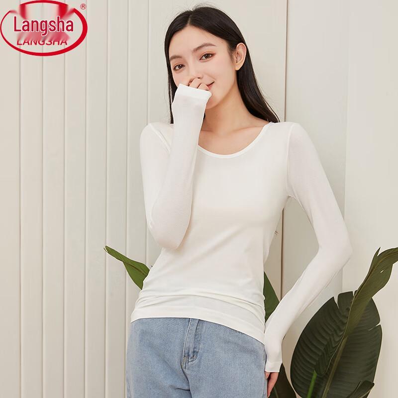 

LANSWE Women s Slim-Fit Long-Sleeve Thermal Undershirt One Size (fits 88-132 lbs)