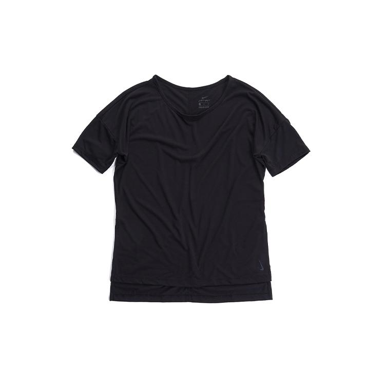 

New Nike Set in Sleeve T Shirt Women s Black CJ9327-010 S