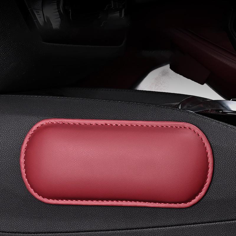 2PCS Car Armrest Pad Memory Foam PU Leather Cushion for Door Elbow Rest Universal Auto Interior Comfort Accessory