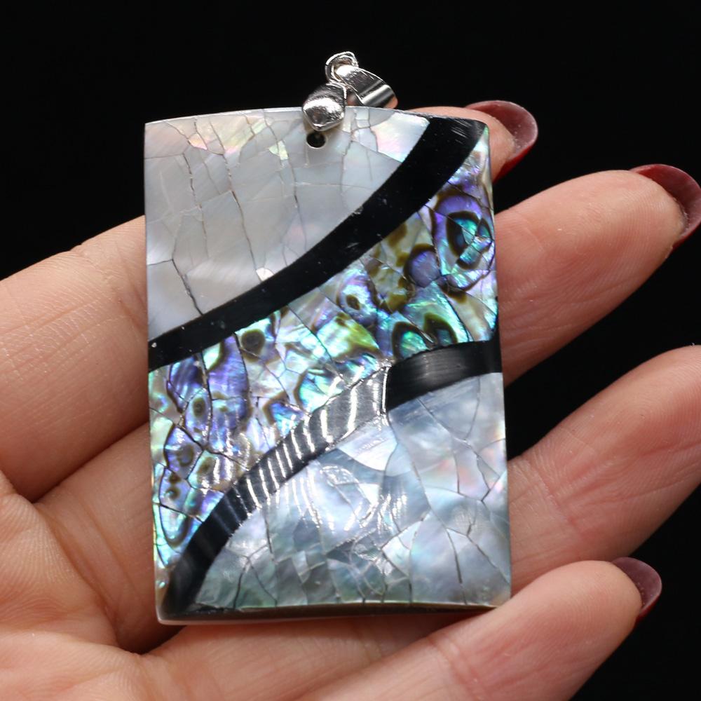 Spleißanhänger Natürliche Muschel Unregelmäßiger Anhänger zur Schmuckherstellung DIY Halskette Armband Zubehör