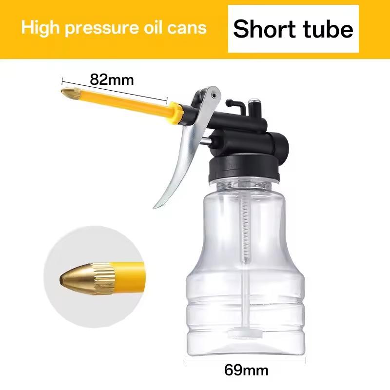 

High Pressure Oiler Grease Flex Gun Oil Pump Cans 250ML Hand Tools Lubricator Clear Oil Can Transparent Plastic