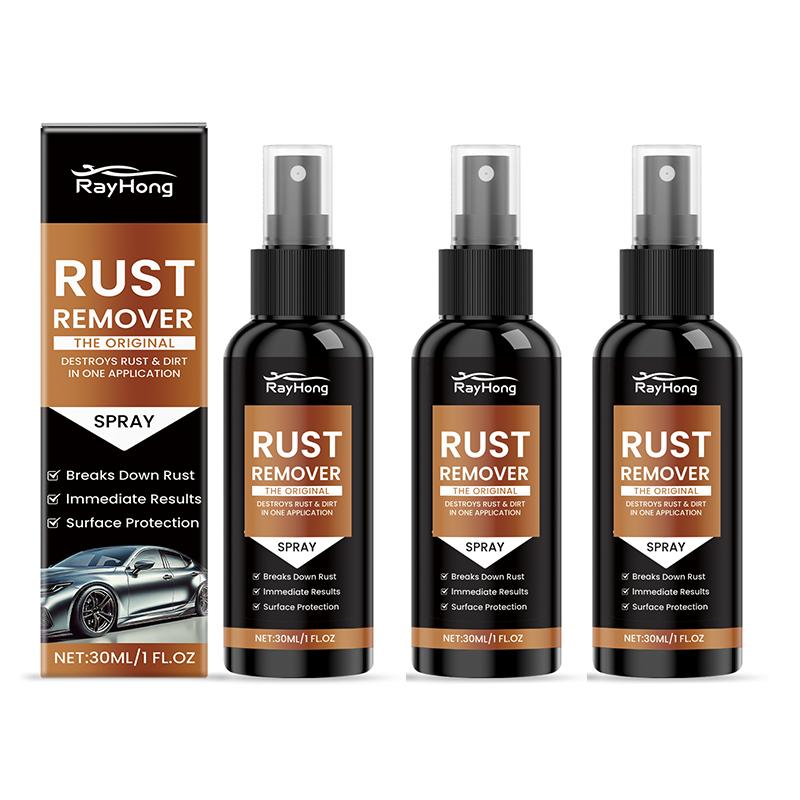 30ml Car Rust Remover Spray Automobile Hub Rust Remover Metal Multiple Surfaces Iron Stain Cleaner Cleaning Tools Car Supplies