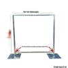Retractable Iron Wedding Prop Stand for Sign-In Backgrounds