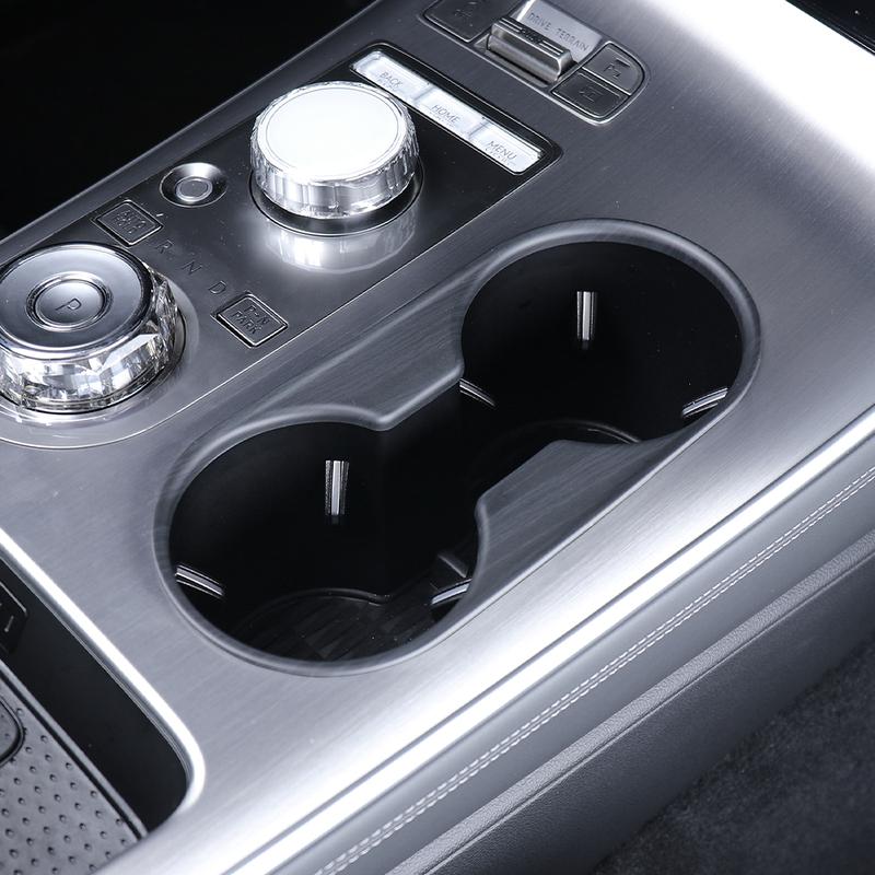 For Genesis GV70 2025 Left-Hand Drive ABS Central Control Panel Water Cup Fram Trim Cover Car Accessories