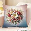 Vintage Floral Pillow  Home Decor Pillow for Sofas and Beds  Car Headrest Pillow