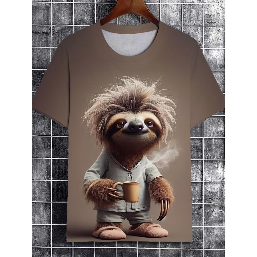 2025 Vtipné tričko s potiskem tlusté kočky, tričko s krátkým rukávem, 3D potisk, módní tričko s kulatým výstřihem, zelené, letní, jarní, roztomilé oblečení