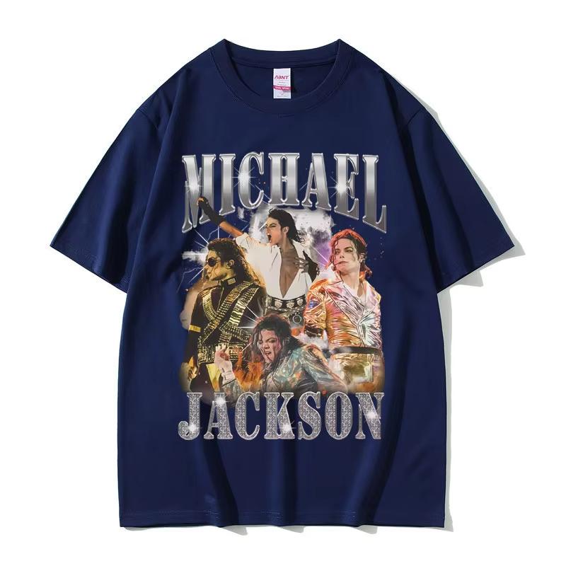 Maglietta Grafica Classica Vintage Michael Jackson Unisex Abbigliamento Donna Moda Retro Gotica Rock Maglietta Unisex Punk T-shirt Oversize