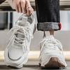Fashion Men's spring summer new breathable mesh comfortable shoes men's sports trendy versatile thick soled casual shoes