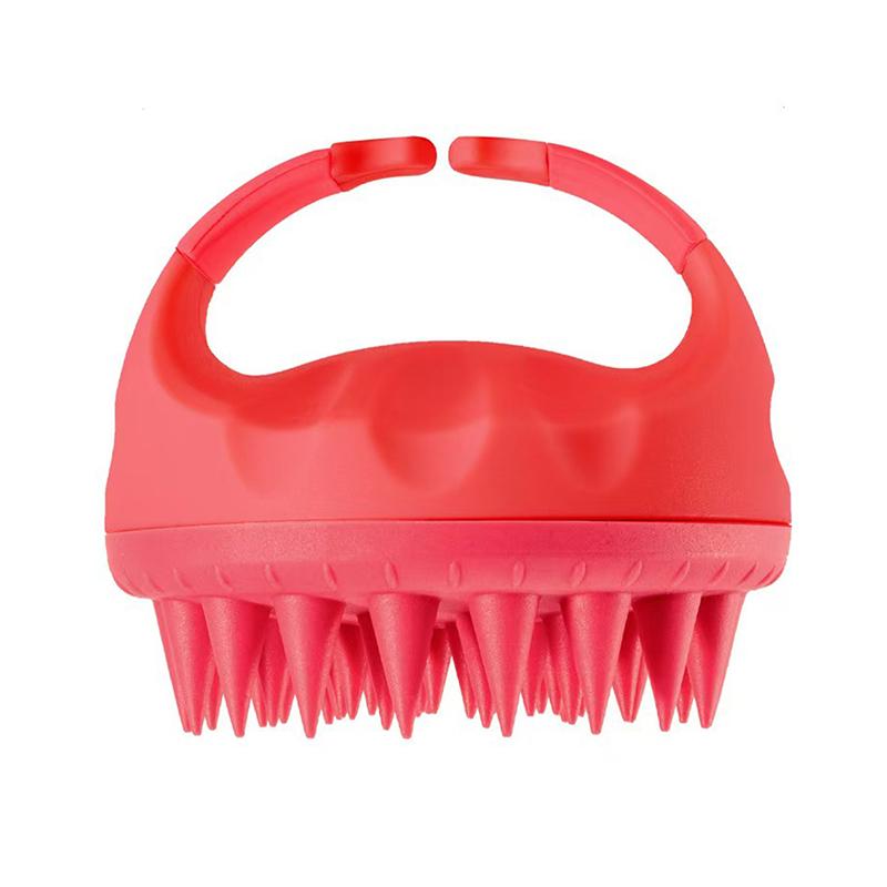 

Массажер для кожи головы Шампунь Щетка для мытья волос Щетка для кожи головы Мягкий силиконовый массажер для кожи головы Расческа для волос Для удаления перхоти Щетка для шампуня розы красного