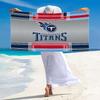 Tennessee Titans Logo Print Beach Towel, Large Soft Quick Dry Towel for Beach Camping Swimming