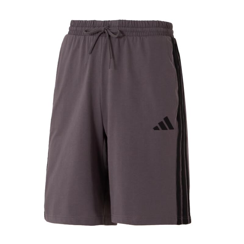 

Adidas Fashion Comfortable Breathable Versatile Striped Sports Shorts Men Shorts Dark-Purple JE6412 XL