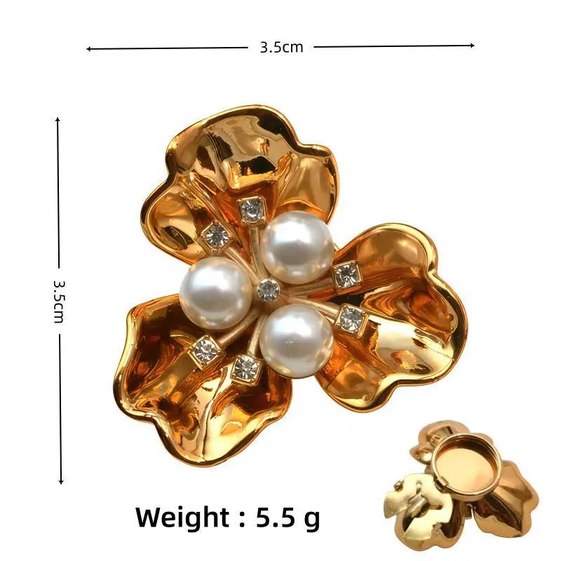 Premium Rhinestone Embellished Button Cover Set Shirt Dress Two-in-One Clip Seamless Installation Christmas Gift Choice