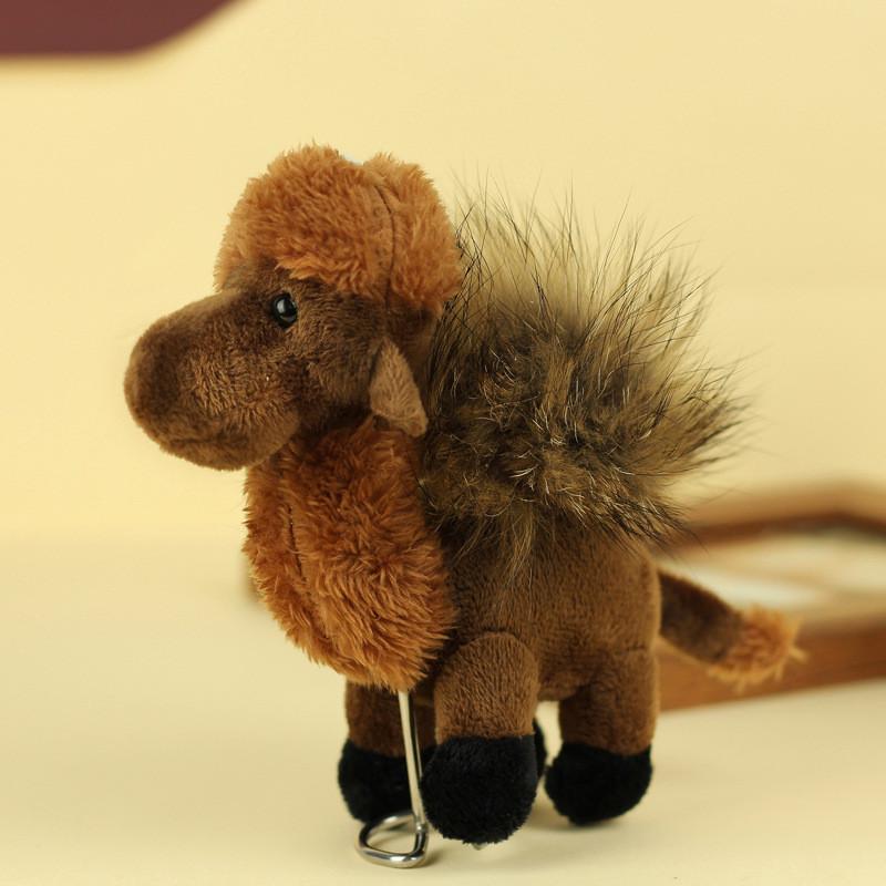 Adorable Plush Camel Toy Bell Ornament Souvenir Cute Stuffed Animal Keychain