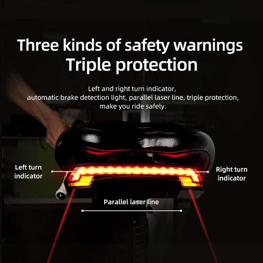Meilan X5   Rücklicht Fahrrad Fernbedienung Kabellos Licht Blinker LED Bm USB Wiederaufladbar Fahrrad Rücklicht