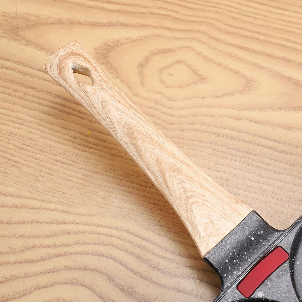 Four Hole Thicken Nonstick Egg Omelette Grilled Steak Cooking Pan Hamburger Bread Breakfast Maker Induction Cookware Omelet Pan