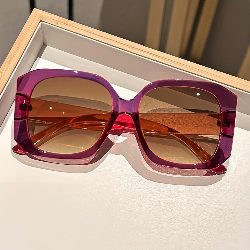 Festliche Strandparty-Sonnenbrille Überdimensionierte quadratische Fassung Lebendige Farben Sommer-Spaß Outdoor-Reisebrille