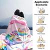 1pc Unicorn Name blanket Lightweight Flannel Throw for Sofa Bed Travel Camping Livingroom Office Couch Chair