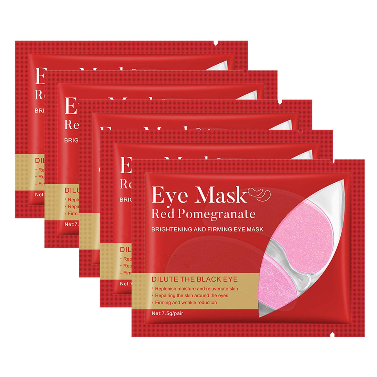 

10 шт. Унисекс маска для глаз для женщин и мужчин, многоразовые охлаждающие увлажняющие патчи под глаза, уменьшение темных кругов и отечности, незаменимый продукт для ухода за кожей лица One Size красный