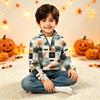 Kids Knit Halloween Print Top for Festive Occasions