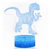Dinosaur Series 3D LED Night Light - Remote Control, Seven-Color Touch, Creative Bedside & Desk Lamp Gift