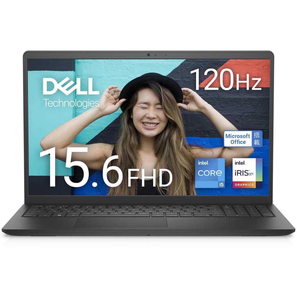 Dell Inspiron 15 3520 Intel Core 16GB 512GB Office Windows Carbon Repair Service 15.6-inch Laptop, i5-1235U, Memory, SSD, 2021, 11, Black, 1-Year