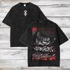 Japan Classic Hot-blooded Anime Graphic Print T-shirt Manga Berserks Peripherals T-shirts Guts Griffith Top Vintage Washed Tee