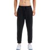 DOMYOS Simple Solid Color Comfortable Soft Fitness Fleece Lace-up Knit Sweatpants Men's Black