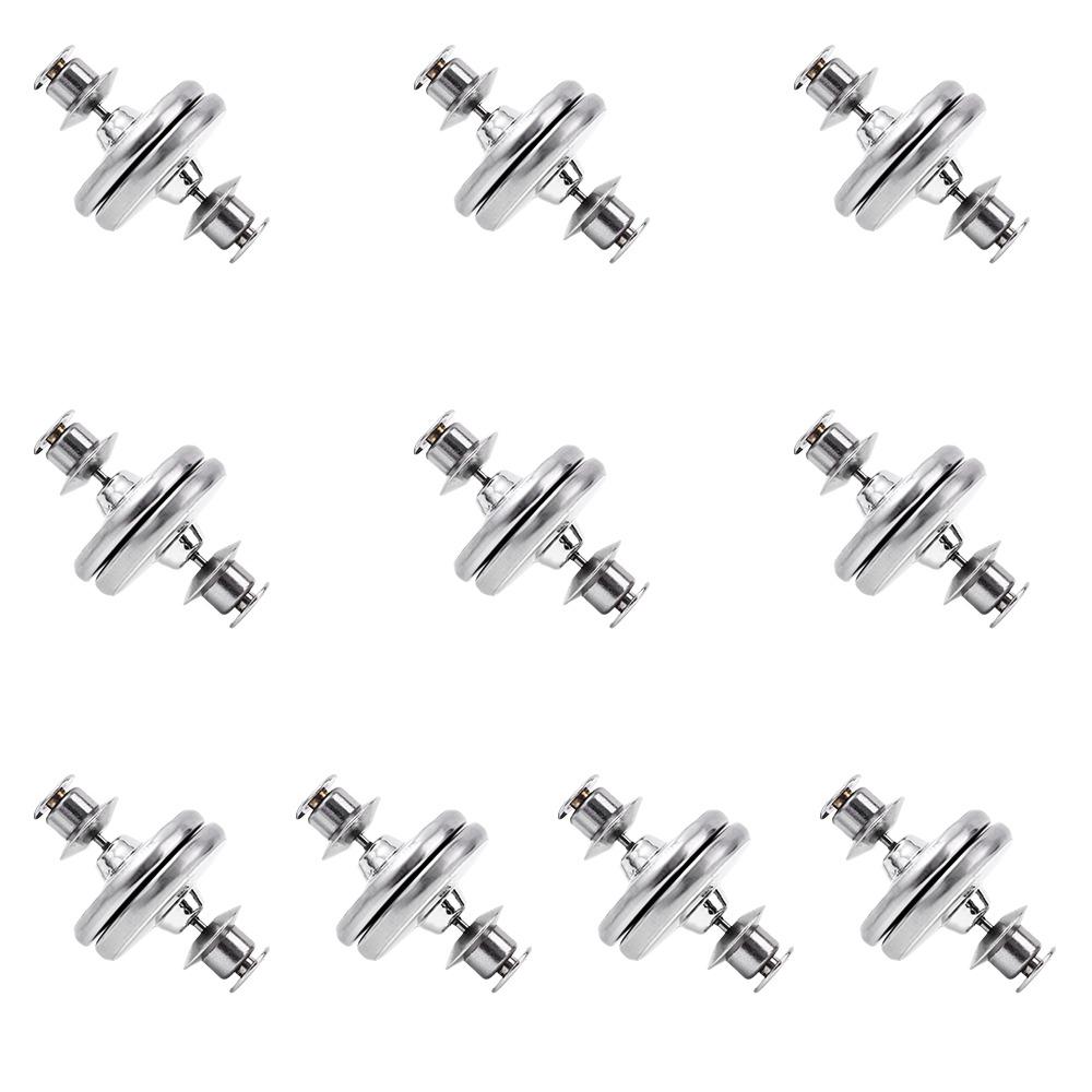10 Pairs Double Sided Magnetic Curtain Buttons Adjustable Detachable Adjustable Curtain Fixing Buckles Magnetic Closure