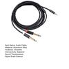 Audiokabel 3,5 mm auf Dual 6,35 mm 1/4 Zoll Stereo Splitterkabel Verstärkeranschluss Audiokabel für PC Laptop Verstärker Mischpult Lautsprecher