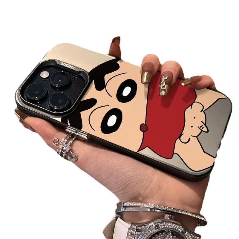 Applicable iPhone11/12/13/14 Promax15 Huawei cute fun cartoon crayon small new phone case