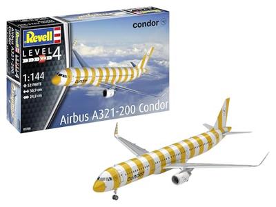 German Revell 1/144 Airbus A321-200 Condor Plastic Model 03788