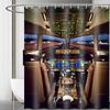 Flugzeug Duschvorhang Flughafen Flugzeug Fliegend Luftwaffe Landebahn Modernes Militär Thema Badezimmer Dekor Polyester Vorhang Mit Haken