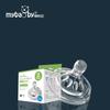 Mybaby Pasgeboren Siliconen Babyfles Speen Zacht Flexibel Voedingsspeentje voor Baby Anti-Kramp Ontwerp Compatibel met Standaard Flessen