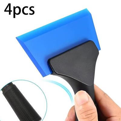 4Pcs Gummi Rakel Ersatz Köpfe Autos Werkzeug Flexibilität Bequem Tragbare Fenster Tönung Werkzeuge