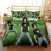 Rockband Tokio Hotel 3D NEU Bettbezug Kissenbezug Bettwäscheset Erwachsener Junge Mädchen Schlafzimmer Dekoration Kinder Einzel Doppel Groß
