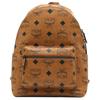 Maxi Large Logo Design Monogram Print Classic Studded Coated Canvas Backpack Unisex Backpack Brown Cognac MMKDAVE01CO001