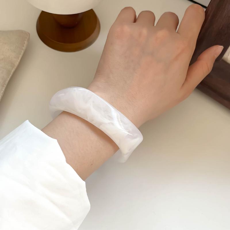 Fashionable Punk Summer Beach  Pattern Acrylic Bracelet For Women'S Daily Wear And Parties Bangles For Women