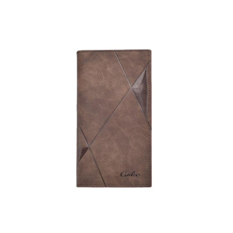 Brand New Men‘s Wallet Long and Short Styles for Choice Male Business Card Holder Retro Fashion Large Capacity Change Pocket Handheld Money Clips