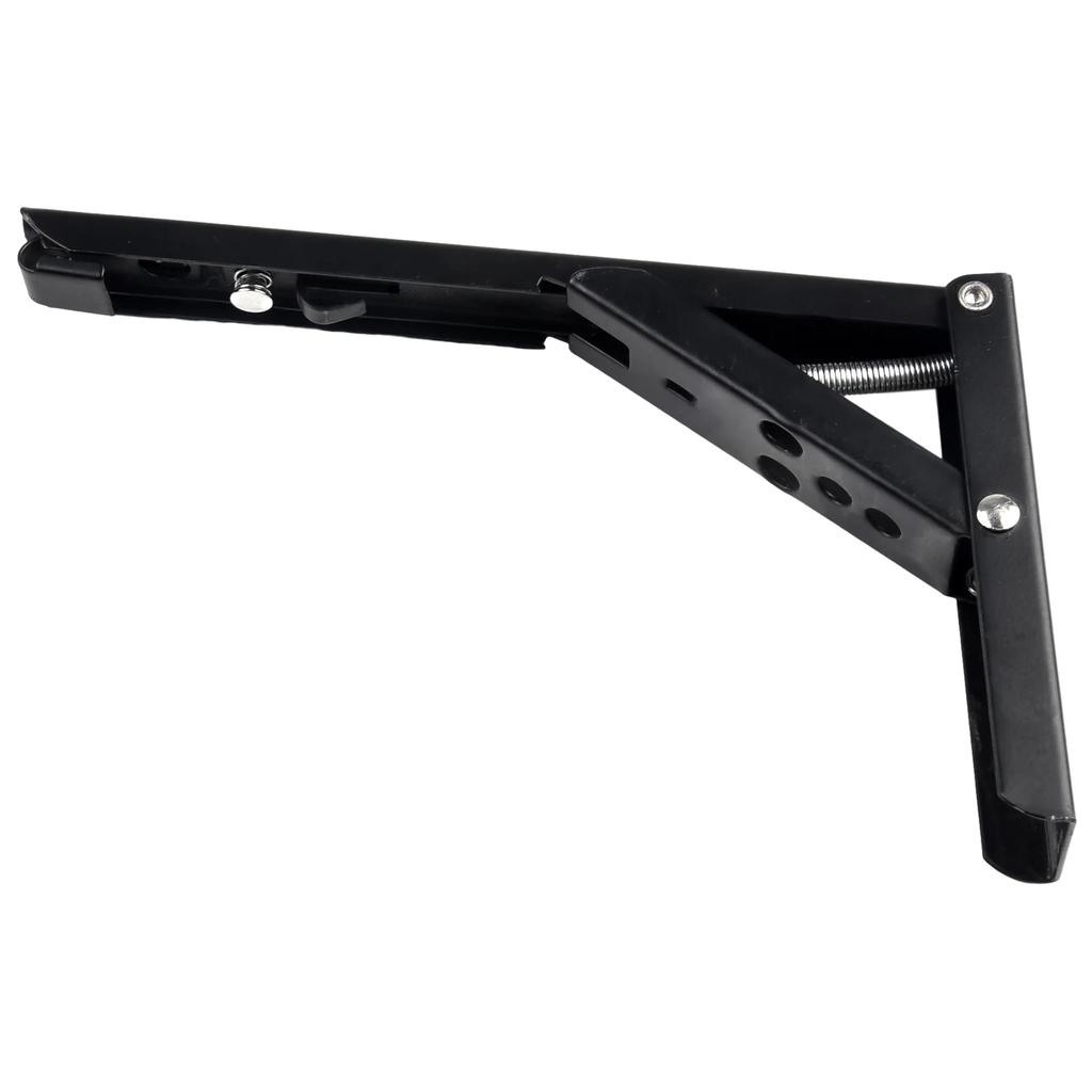 Bracket Triangular Folding Partition Heavy Duty Metal DIY Collapsible Shelf Hinge Accessories For Work Bench Furniture Hinge