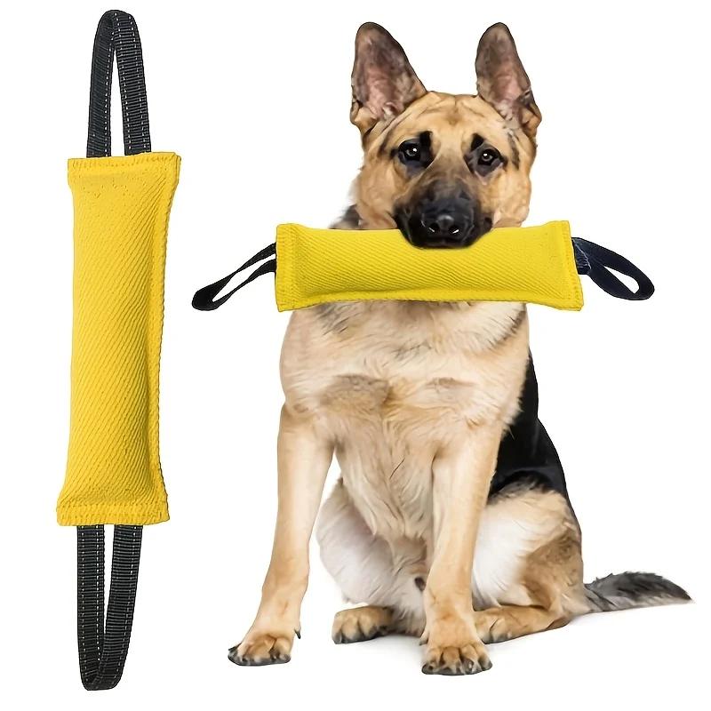 

Durable Dog Tug Toy for Aggressive Chewers Interactive Tug-of-War Training Toy with 2 Soft Handles XS жовтий