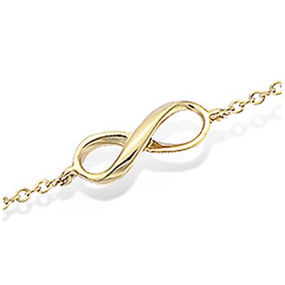 [R4244] - Vergoldetes 'Infinity'-Armband - 12x5 mm