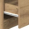 Nightstand with 2 Drawers Artisan Oak Finish 40 x 36 x 50 cm