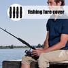 4Pcs Bait Fishing Hook Covers Safe Fish Lure Shield Sturdy Bait Storage Protector Protective Easily See Lures Fishing Hook Cover