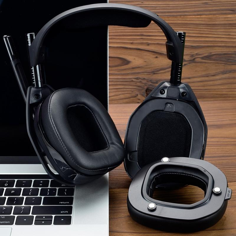 Almohadillas Suaves para Auriculares Astro A50 Gen4 Premium de Proteína/Malla / Cojín de Oreja de Franela Almohadilla de Oreja Elástica Mejorada