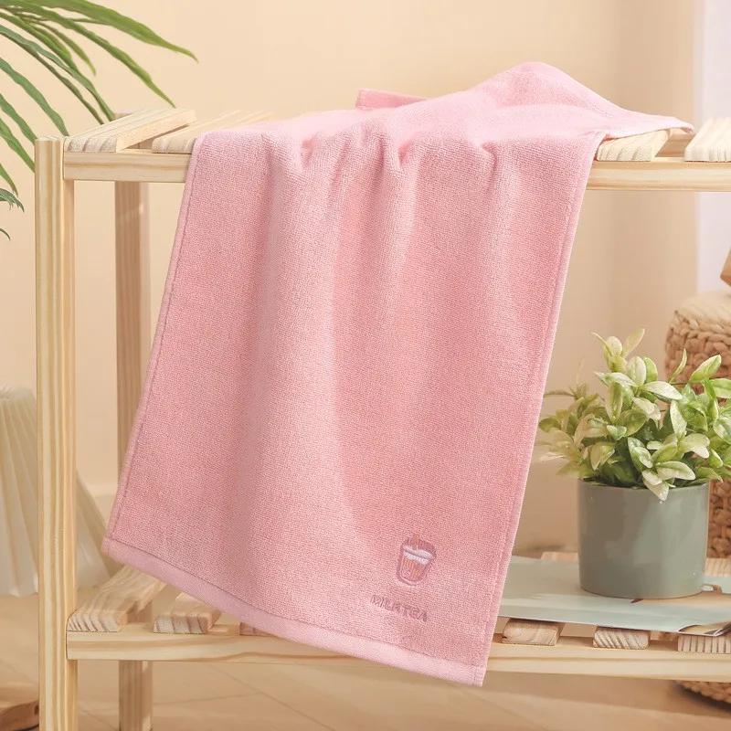 

Детское полотенце с рисунком для детей, банные полотенца, мягкая впитывающая мочалка, хлопковая детская мочалка для ванной, душа, полотенце для лица для новорожденных 60x30 см розовый