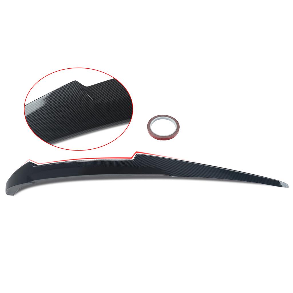 M4 Style Carbon Fiber Look Rear Trunk Spoiler For BMW 4 Series F33 Convertible 2014-2020 ABS Plastic Rear Tail Spoiler Wings