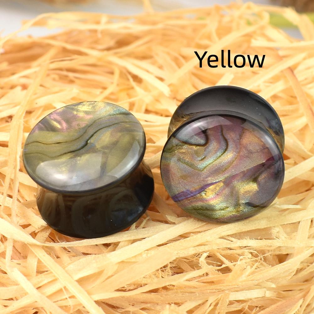 2 buc 6-50mm culoare gradient acrilic urechi calibre tuneluri dopuri urechi targa expander body piercing bijuterii pentru femei barbati