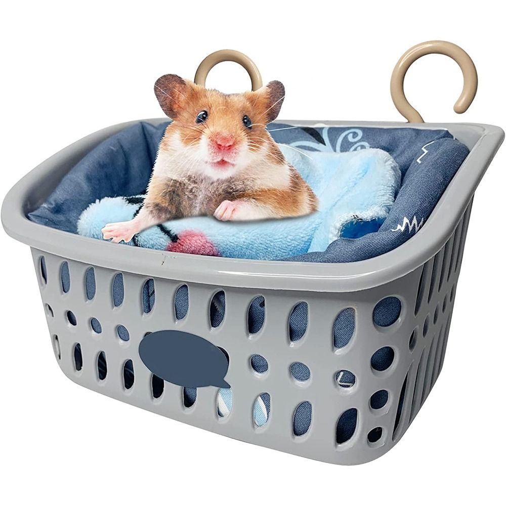 View of Buy Hedgehog Winter Warm Cage Accessories Cozy Hanging Pet Hideaway ...