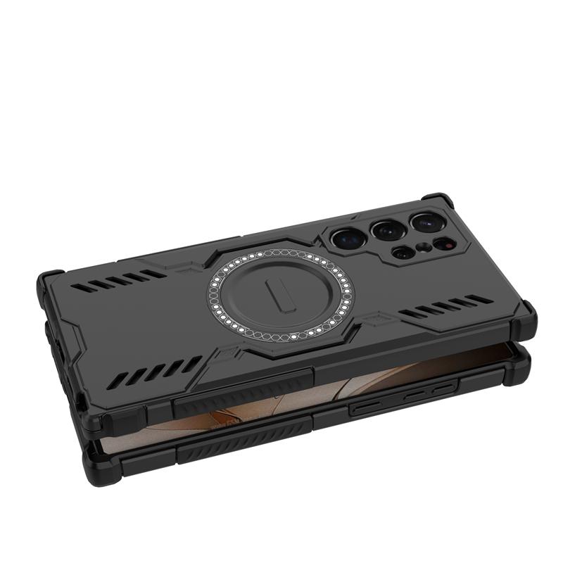 For Samsung Galaxy S22 Ultra Case Samsung S22 Ultra 5G Magnetic Adsorption Wireless Charge Back Cover For Samsung S22 Ultra Case