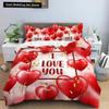 Love Heart Bedding Set Simple Plaid Duvet Cover 200x200 Pillowcase Single Double Queen King Nordic Couple Bed Cover Bedclothes